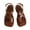 Brown, variant on Flat Sandals for Women Toe Ring Split Toed Cross Strap Square Toe Buckle Strap Soft Sole Comfortable Breathable Non Slip Dressy Casual Summer Walking Thong Sandal Brown