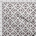 thumbnail image 4 of oneOone Tissu Polyester Spandex Gris Géométrique Triangle Matériel de Robe Tissu Imprimé Tissu au Mètre 56 Pouces de Large, 4 of 4