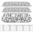 thumbnail image 2 of HAHDAXIA Cat Repeat Bedding Solid Comforter Set for All Seasons,3 Pieces(1 Comforter+2 Pillowcases),Soft Microfiber Bedding Set Full(79"x90"), 2 of 7