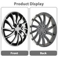 thumbnail image 6 of Aloha 14 Inch Car Wheel Case Hubcap for Car Hub Auto Refit Accessory (Silver Black), 6 of 8