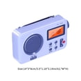 thumbnail image 4 of Radio Portátil Canales Duales Am Fm Receptor De Audio Pantalla De Retroiluminación Lcd Radio De Señal Estable Con Conector Para Auriculares De 3,5 Mm Y Antena Estirable Guardurnaity EL010154-00, 4 of 5