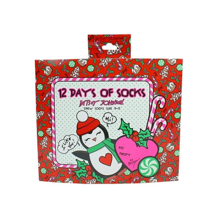 Betsey Johnson 12 Days of Christmas Sock Gift Box