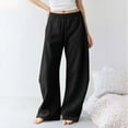 thumbnail image 6 of Outfmvch Linen Pants Women Womens Work Pants Sweat Pants for Womens Sweatpants Pajama Pants Womens Wide Leg Pants Palazzo Pants for Women Black L, 6 of 6