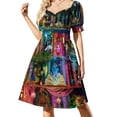 thumbnail image 1 of Whimsy Trove - Vestido de manga corta Treasure Hunt Vestidos sueltos elegantes para mujer Ropa de mujer Vestidos de mujer Vestido elegante Vestido, 1 of 7