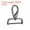 Gunmetal, variant on Uxcell 2Pcs Detachable Snap Hook Swivel Clasp 1" D Ring with Swivel Lobster Claw Clasps Hook for Purse Gunmetal