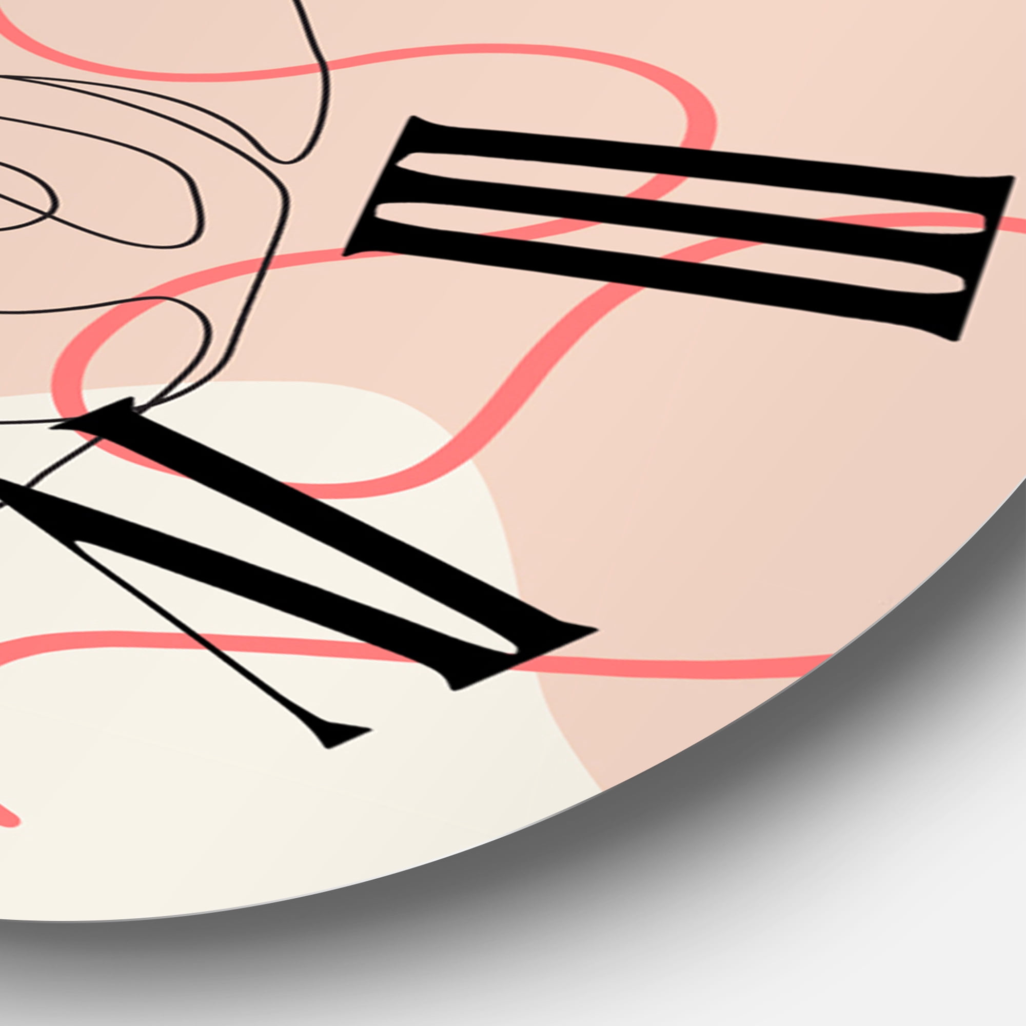 Designart 1 in Modern,Contemporary Wall Clock