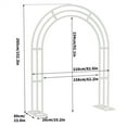 thumbnail image 2 of QISHENSHUI Heavy Duty Garden Metal Arbor Frame – Ultra-Sturdy Arch Backdrop Stand Designed for Captivating Wedding & Party Stage Decor, 2 of 7