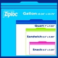 thumbnail image 6 of Ziploc Brand Food Storage Bags, School Supplies, with Grip 'n Seal Technology, Zipper, Gallon, 60 Count, 6 of 17