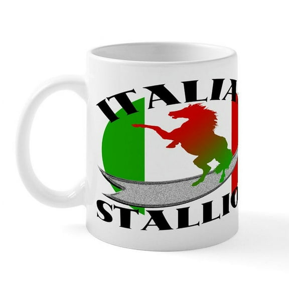 CafePress - Italian Stallion Mug - 11 oz Ceramic Mug - Novelty Coffee Tea Cup