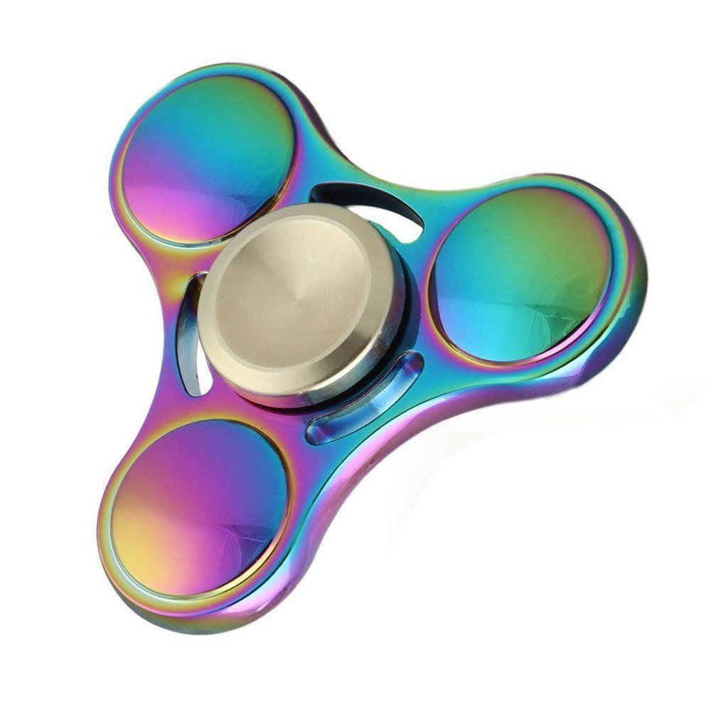 5 Fidget Hand Spinner Hexagon Metal RUDDER Toy EDC ADHD Autism WITH GIFT BOX 