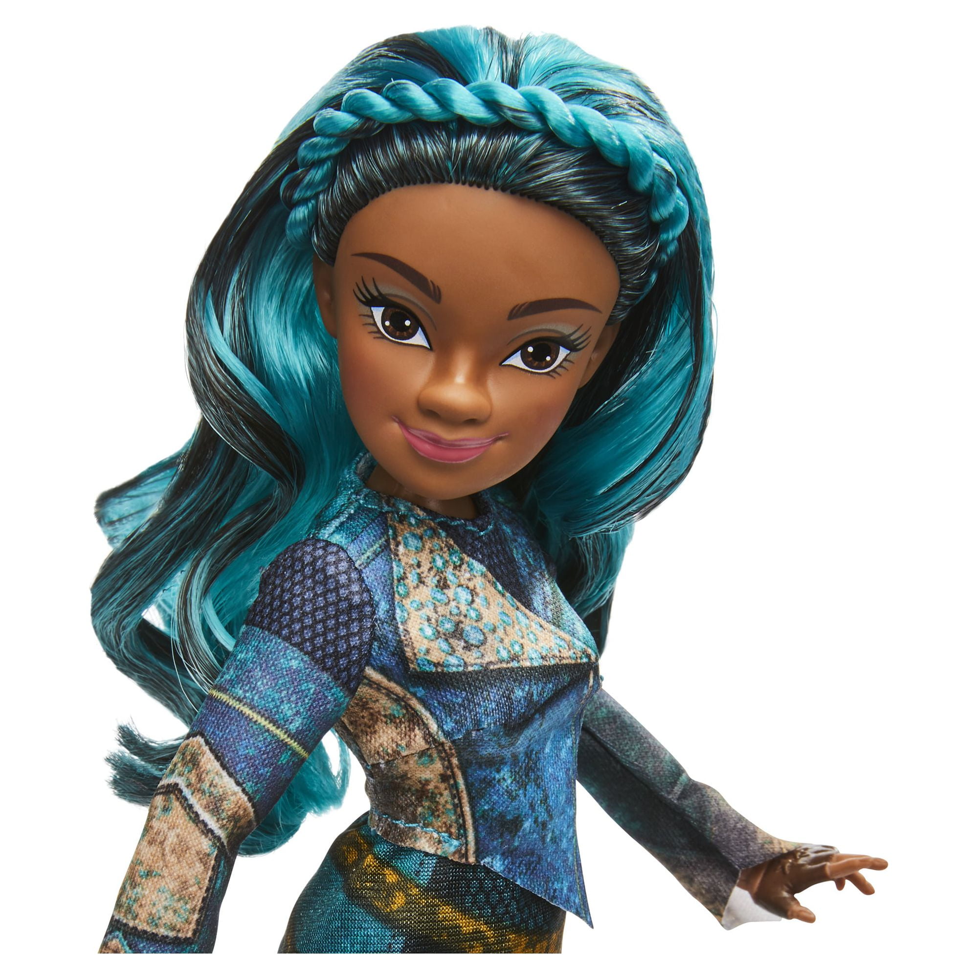 Descendants Uma custom american girl doll blue hair and brown eyes