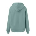 thumbnail image 5 of BOBOGOJP Oversized Hoodies for Women V Neck Half Zip Womens Sweatshirts Fall Pullover 2025 Winter Outfits Fashion Y2k Clothes Mint Green for Size XL, 5 of 5