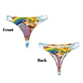 thumbnail image 3 of Fotbe Rainbow Animals on Noah's Ark Tanga Sin Costuras para Mujer con Estampado – Panties Invisibles, Transpirables y Cómodos para Uso Diario-4X-Large, 3 of 6