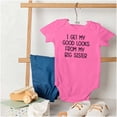 thumbnail image 4 of Funny Good Looks From Big Sister Bodysuit Jumper Girls Infant Baby Brisco Brands 18M, 4 of 6