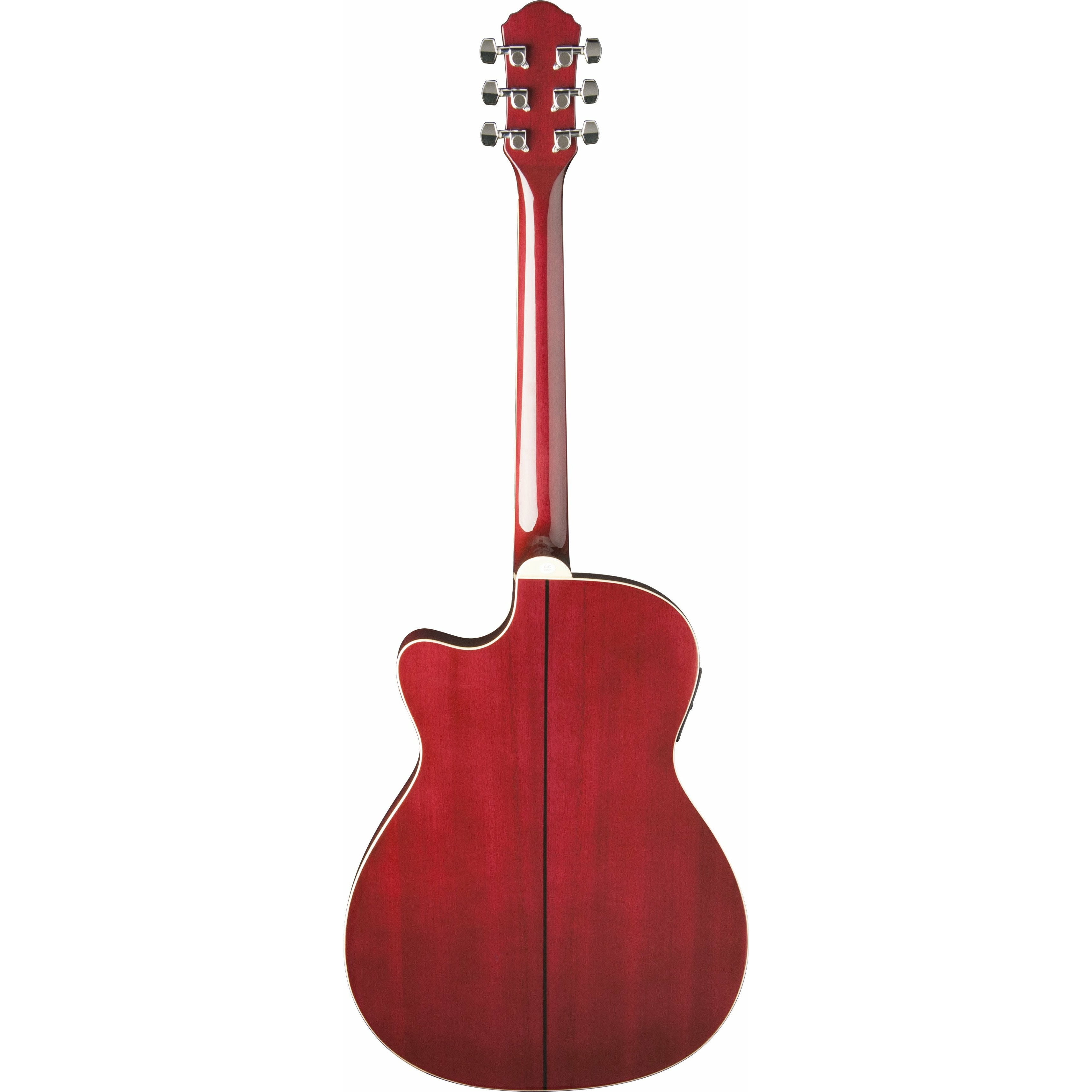 Oscar Schmidt OACE Auditorium Acoustic/Electric Guitar in Flame Trans Purple Finish