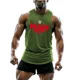 thumbnail image 3 of Chaleco para hombre, sin mangas, transpirable, ligero, para entrenamiento, deportes al aire libre, transpirable, de moda, con estampado simple, para fitness, de secado rápido, 3 of 5