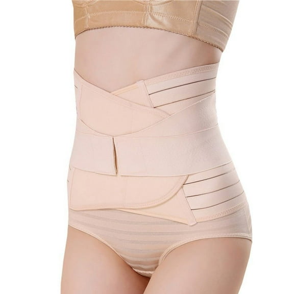 ZEDWELL 3 in 1 Postpartum Support Recovery Belly Wrap Waist/Pelvis Belt Body Shaper Postnatal Shapewear