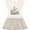 Natural with Stripes, variant on Inktastic Easter Bilby with Eggs and Flowers Girls Toddler Dress