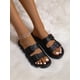 thumbnail image 4 of Double Buckle Strap Slide Sandals, 4 of 4