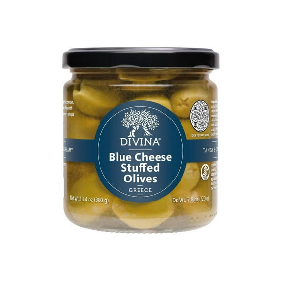 Divina Olives Stuffed with Blue Cheese - 7.8oz - Pack of 2