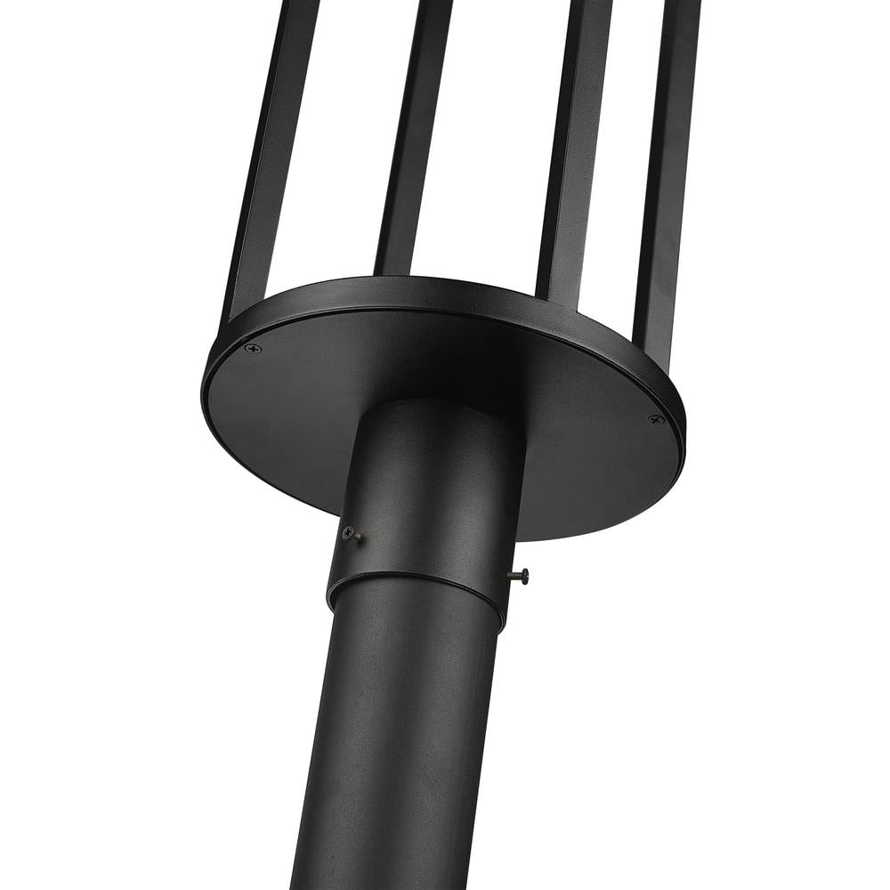 11W 1 Led Outdoor Post Mount Light In Modern Style-101.51 Inches Tall And 9.25 Inches Wide Z-Lite 517Phb-567P-Bk-Led