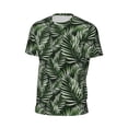 thumbnail image 6 of Wukai Tropical Palm Leaves1 Print Men's Short-Sleeved Mesh T-Shirt,Quick-Dry Short Sleeve Workout T-Shirt-Small, 6 of 8