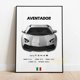 thumbnail image 1 of URUS CAYENNE 911 F12 y otros coches de lujo populares, arte de pared para habitación de niño, póster de lona moderno para autodeporte, decoración del hogar, 1 of 4
