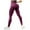 Wine, variant on ​Women's High Rise Compression Leggings With Pockets Squat Proof Workout Tights Moisture Wicking Yoga Running Active Pants​ Coffee