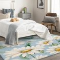 thumbnail image 3 of Daisy Rugs for Bedroom - 3x5 Rug - Daisy Rug - Floral Botanical Wildflower Area Rug - White Flower Spring Rugs - Girls Blue Carpet, 3 of 7