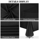 thumbnail image 4 of Mantel rectangular JALANCY, 152 x 259 cm, poliéster negro, paquete de 4, 4 of 7