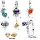 thumbnail image 2 of Aretes De Anillo De Plata Real Ariel Ursula Magic shell Rojo Cangrejo Sebastian Skewer Charm 925s, 2 of 4