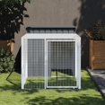 thumbnail image 1 of vidaXL Cage à Poules avec Rangée Anthracite 110x201x110 cm Acier Galvanisé, 1 of 3