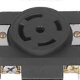 thumbnail image 3 of 5 Hole Industrial Socket Brass Contacts Locking Socket US Standard 30A 120/208V, 3 of 4