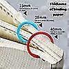 thumbnail image 4 of 50pcs Colorful Circle Ring Scrapbook Binding Buckle Hoop Binder Rings For Loose Leaf, 15/20/28/40mm, 4 of 5