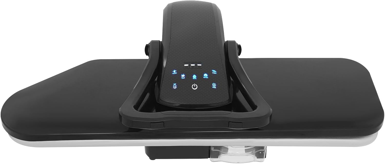 36" Intelligent Steam Press, 1600W 110V Large Digital Steam Press Professional Commercial Iron w/Touch Screen & Voice Prompts, 5 Fabric Functions and Overheating Protection for Clothes Sheets Fabrics