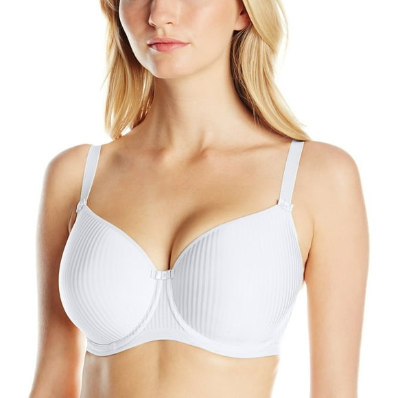Freya Idol Soutien-Gorge Balconnet Moulé Sans Coutures pour Femmes, 38C, Blanc