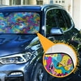 thumbnail image 3 of Girls Face Graffiti Car Windshield Sun Shade Foldable Car Front Window Visor Heat and UV Protection 53x23.5, 3 of 8