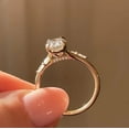 thumbnail image 2 of Forever Jewels 3Ct Oval Cut Moissanite Womens Engagement Ring 14K Yellow Gold Plated, 2 of 4