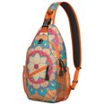 thumbnail image 1 of Psychedelic Mandala Sling Backpack for Women, Trippy Abstract Crossbody Bag with Colorful Geometric Pattern for Meditation and Energy Healing, 1 of 6