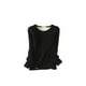 thumbnail image 1 of Qarigey Ropa interior Camiseta Mujer Cálido Grueso Algodón A prueba de viento Ropa interior sin rastro Ropa cómoda Manga larga Invierno Prendas para la parte del cuerpo Negro, Negro XXL XXL Qarigey AP013131-04, 1 of 6
