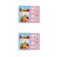 thumbnail image 4 of Vogacara Niños Quiet Busy Book Reutilizable Adorable Esclarecedor Pegatina Juguete Juguete Festival de Navidad Regalo de vacaciones Fruta Fruta 2Conjunto, 4 of 6