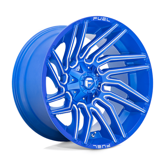 Fuel 1PC Aluminum Rim D774 TYPHOON 22X12in Anodized Blue Milled Finish, D77422207047