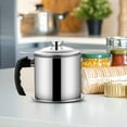 thumbnail image 4 of 304 Stainless Steel Oil Filter Pot - Built-in Fine Mesh Filter & Drip Tray | Leak-Proof Spout | Easy to Clean | Wide Mouth Design | Multiple Sizes | Versatile Use for Cooking Oils, 4 of 5