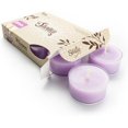 thumbnail image 1 of Pure English Lavender Tealight Candles - Highly Scented with Essential & Natural Oils - 6 Purple Hand Poured Tea Lights - Clear Container for Beautiful Candlelight - Flower & Floral Collection, 1 of 7
