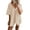 Champagne, variant on Women Pajamas Set Oversized 2 Piece Lounge Sets Deep V Neck T-Shirts Tops with Biker Shorts Set Side Slit Workout Tracksuit S-XXL