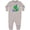 AC-Heather Grey, variant on Inktastic T-rex 1st Birthday Baby Fleece Romper