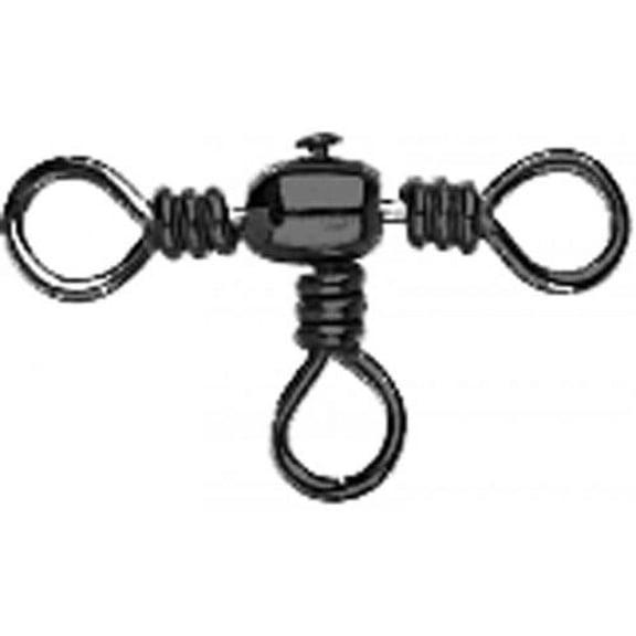 Mustad 77700 Three Way Cross Swivel - Black