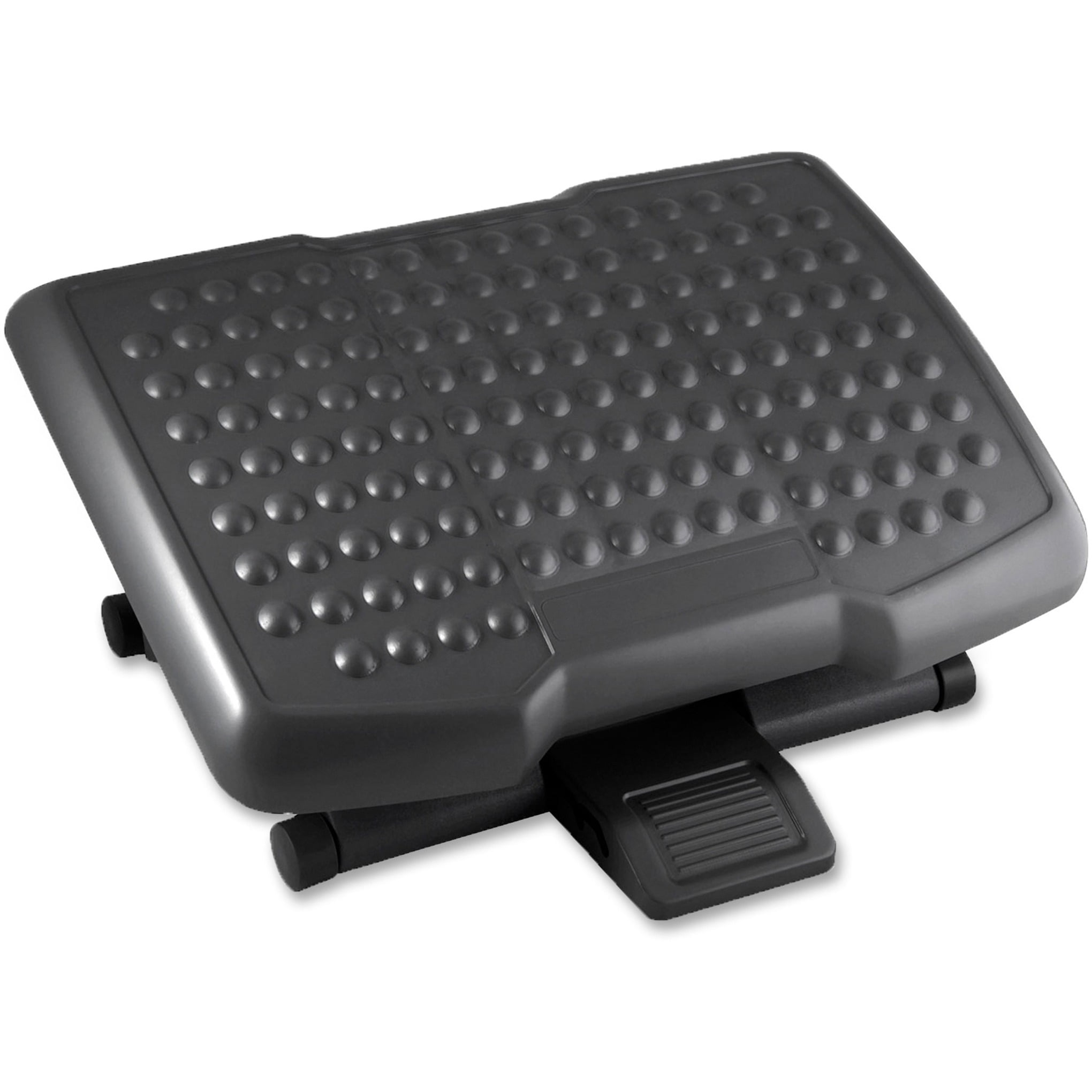 Black with Adjustable Angle in 3 Different Height Positions Halter Ergonomic Foot Rest 