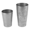 thumbnail image 3 of Coctelera de acero inoxidable para barman, juego de coctelera Boston, latas para mezclar bebidas, para bar en casa, coctelería, patrón de hojas con línea inferior, 3 of 14