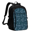 thumbnail image 1 of Balery Rose Flowers Mochila con carga USB para hombre y mujer - Mochila impermeable y antirrobo para portátil con puerto USB para viajes, trabajo, estudios y universidad, 1 of 7